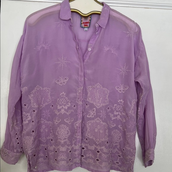 Johnny Was Tops - Johnny Was - Slim Audrey Embroidered Shirt